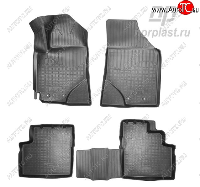 2 679 р. Коврики салонные Noplast  Geely Emgrand EC7 (2018-2020) седан 2-ой рестайлинг  с доставкой в г. Майкоп