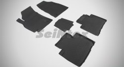 Износостойкие коврики в салон с высоким бортом SeiNtex Premium 4 шт. (резина) Geely Emgrand X7 (2011-2015) дорестайлинг