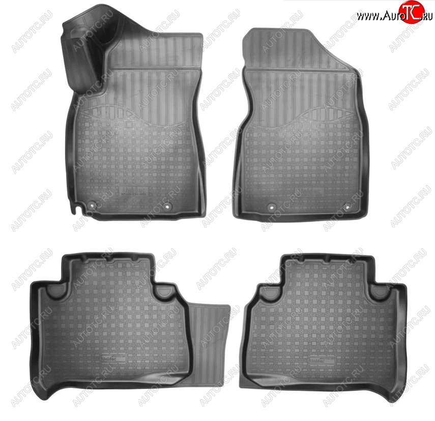 2 769 р. Коврики салонные Noplast Geely Emgrand X7 2-ой рестайлинг (2019-2021) (Цвет: черный)  с доставкой в г. Майкоп