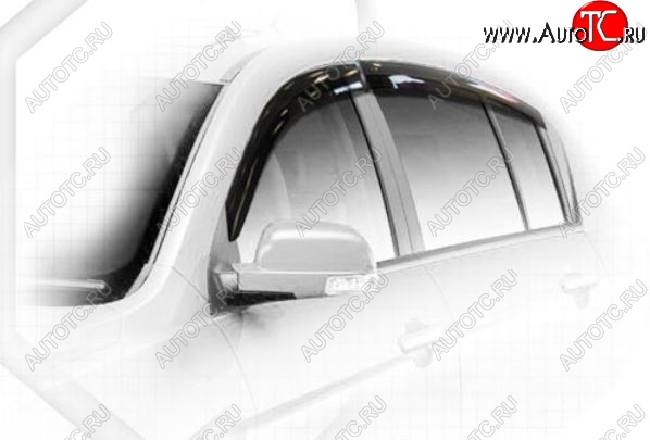 2 079 р. Дефлектора окон CA-Plastiс Geely Emgrand EC7 хэтчбек (2009-2016) (Classic полупрозрачный, Без хром.молдинга)  с доставкой в г. Майкоп