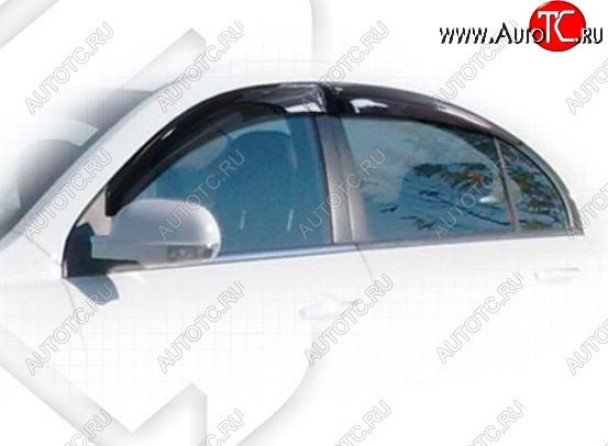 1 999 р. Дефлектора окон CA-Plastiс Geely Emgrand EC7 седан дорестайлинг (2009-2016) (Classic полупрозрачный, Без хром молдингов)  с доставкой в г. Майкоп