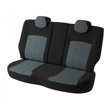 5 749 р. Чехлы для сидений Дублин (жаккард) Geely Emgrand EC7 седан дорестайлинг (2009-2016) (Черный, вставка Сеул серый)  с доставкой в г. Майкоп. Увеличить фотографию 3