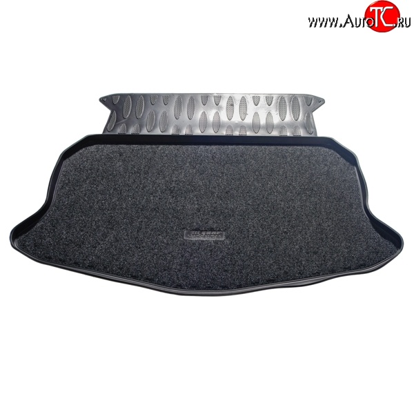 1 249 р. Коврик в багажник Aileron (полиуретан, покрытие Soft)  Geely Emgrand EC7 (2009-2016) хэтчбек  с доставкой в г. Майкоп