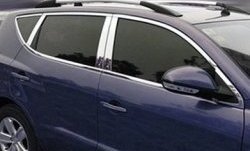 3 799 р. Цетральные накладки на стойки дверей СТ Geely GX7 (2011-2015) (Неокрашенные)  с доставкой в г. Майкоп. Увеличить фотографию 2