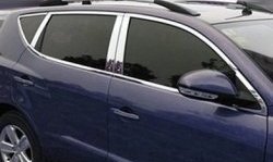 4 749 р. Верхние накладки на двери СТ Geely GX7 (2011-2015) (Неокрашенные)  с доставкой в г. Майкоп. Увеличить фотографию 2