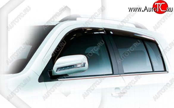 2 079 р. Дефлектора окон CA-Plastiс Geely MK Cross (2011-2016) (Classic полупрозрачный)  с доставкой в г. Майкоп