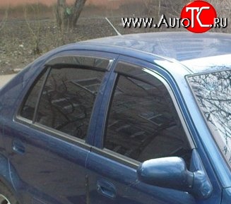999 р. Комплект дефлекторов окон (ветровиков) 4 шт. Russtal Geely Otaka (2006-2009)  с доставкой в г. Майкоп