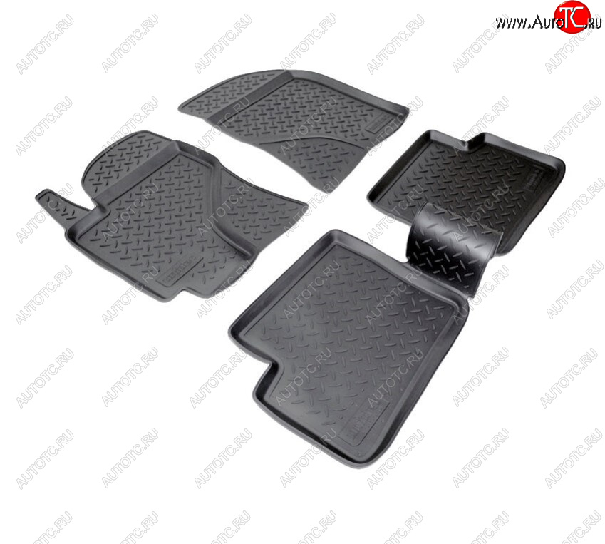 2 489 р. Комплект салонных ковриков Norplast Unidec Geely Vision FC1 (2006-2014) (Цвет: черный)  с доставкой в г. Майкоп