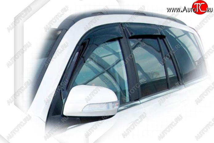 2 079 р. Дефлектора окон CA-Plastiс  Great Wall Hover H3 (2014-2016)  рестайлинг (Classic полупрозрачный, Без хром.молдинга, Крепление только на скотч)  с доставкой в г. Майкоп