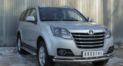 16 949 р. Защита переднего бампера (Ø63 и 42 мм, нержавейка) SLITKOFF Great Wall Hover H3  рестайлинг (2014-2016)  с доставкой в г. Майкоп. Увеличить фотографию 2