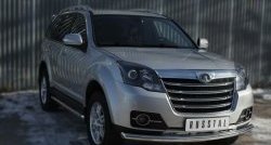 14 799 р. Одинарная защита переднего бампера диаметром 63 мм SLITKOFF Great Wall Hover H3  рестайлинг (2014-2016)  с доставкой в г. Майкоп. Увеличить фотографию 4