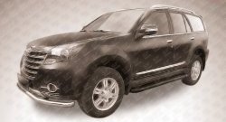 13 349 р. Алюминиевые пороги Slitkoff Optima Black  Great Wall Hover H3 (2014-2016)  рестайлинг  с доставкой в г. Майкоп. Увеличить фотографию 2