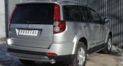 15 399 р. Защита заднего бампера (Ø63 и 42 мм, нержавейка) SLITKOFF  Great Wall Hover H3 (2014-2016)  рестайлинг  с доставкой в г. Майкоп. Увеличить фотографию 2