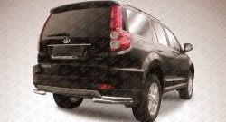 Защита заднего бампера из двойных боковых уголков с диаметром труб 57 и 42 мм Slitkoff Great Wall Hover H3 (2014-2016)  рестайлинг