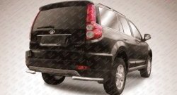 Защита заднего бампера из двух боковых уголков диаметром 57 мм Slitkoff Great Wall Hover H3 (2014-2016)  рестайлинг