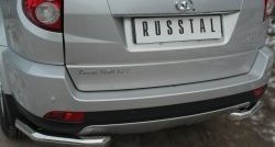 15 849 р. Защита заднего бампера (Ø63 мм уголки, нержавейка) SLITKOFF  Great Wall Hover H3 (2014-2016)  рестайлинг  с доставкой в г. Майкоп. Увеличить фотографию 3