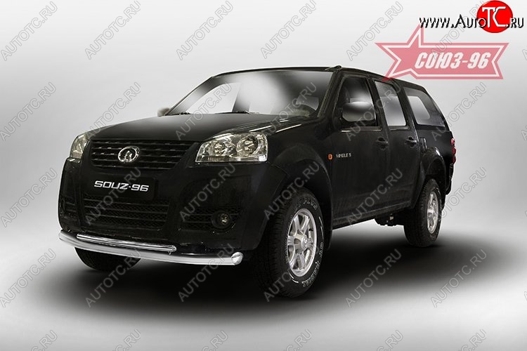 15 614 р. Защита переднего бампера двойная Souz-96 (d76/42) Great Wall Wingle 5 (2011-2017)  с доставкой в г. Майкоп