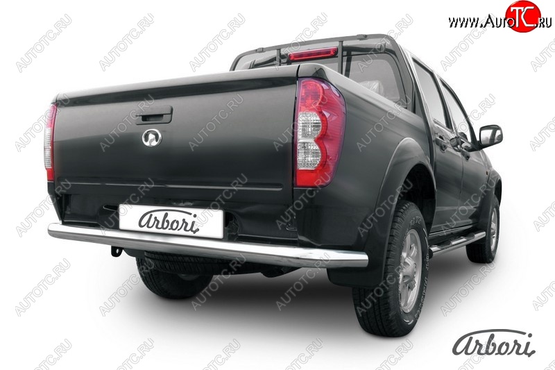 13 769 р. Защита заднего бампера Arbori (нержавейка, 1 труба d76 mm). Great Wall Wingle 5 (2011-2017)  с доставкой в г. Майкоп