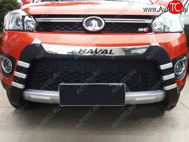 15 049 р. Накладка на передний бампер СТ Great Wall Hover M4 (2012-2016) (Неокрашенная)  с доставкой в г. Майкоп