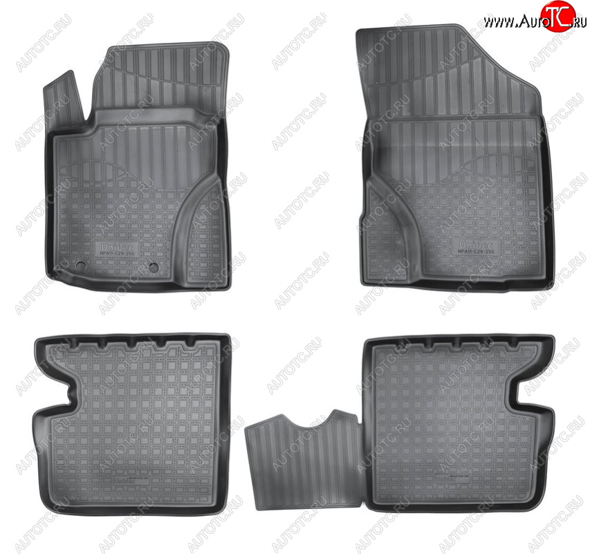 2 499 р. Комплект салонных ковриков Norplast Unidec Great Wall Hover M4 (2012-2016) (Цвет: черный)  с доставкой в г. Майкоп