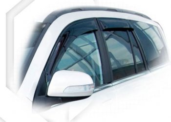 Дефлектора окон CA-Plastiс Great Wall Hover  1-ый рестайлинг (2010-2014) (Classic полупрозрачный, Без хром.молдинга)