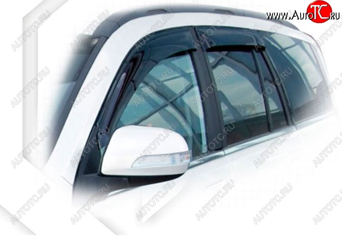 2 159 р. Дефлектора окон CA-Plastiс Great Wall Hover H3  дорестайлинг (2010-2014) (Classic полупрозрачный, Без хром.молдинга, Крепление только на скотч)  с доставкой в г. Майкоп
