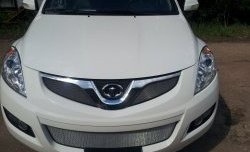 1 539 р. Нижняя сетка на бампер Russtal (хром) Great Wall Hover H5 (2010-2017)  с доставкой в г. Майкоп. Увеличить фотографию 2