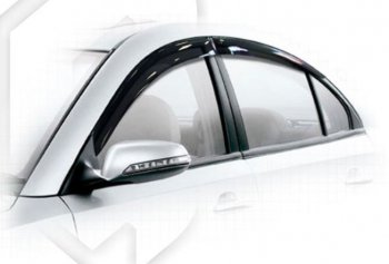 Дефлектора окон CA-Plastiс Haima 3 HMC7185A седан (2010-2013) (Classic полупрозрачный, Без хром.молдинга)