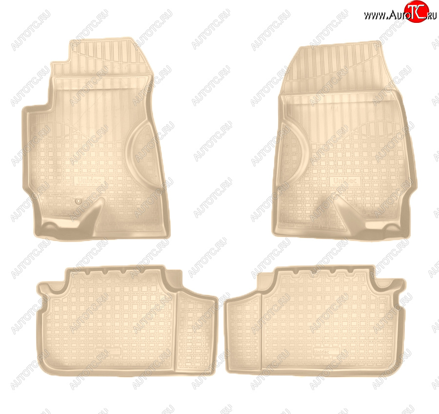 2 759 р. Коврики салона Norplast Unidec  Haima 7  S3 (2013-2016) (Цвет: бежевый)  с доставкой в г. Майкоп