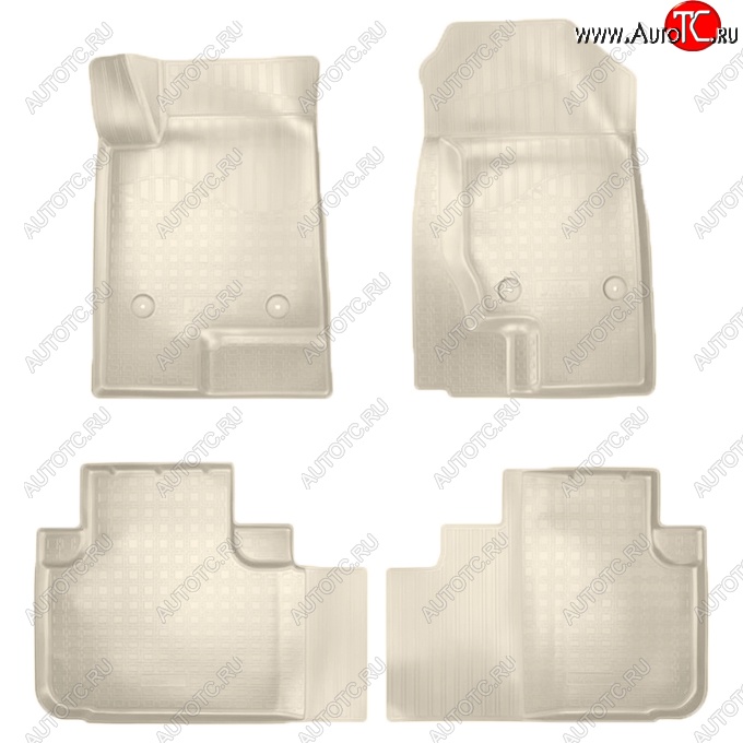 2 049 р. Коврики салонные Noplast (3D)  Haval F7 - F7x (Бежевые)  с доставкой в г. Майкоп