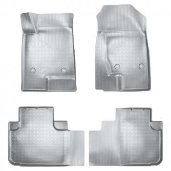 Коврики салонные Noplast (3D) Haval F7  дорестайлинг (2018-2022) (Серые)