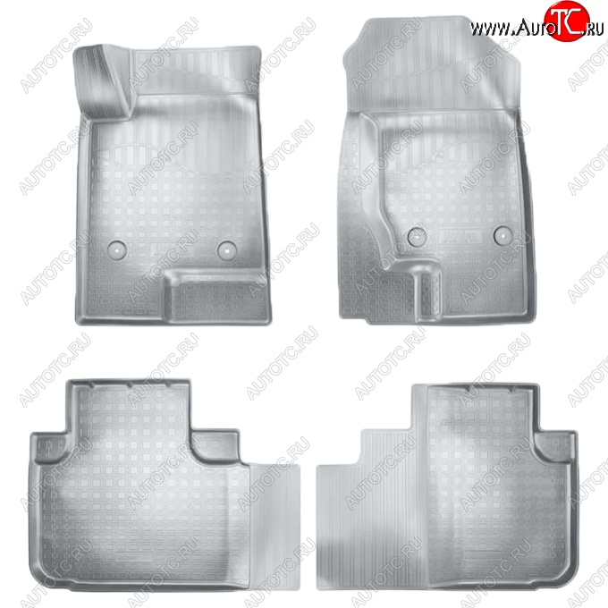 2 049 р. Коврики салонные Noplast (3D)  Haval F7 - F7x (Серые)  с доставкой в г. Майкоп