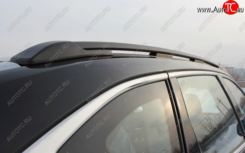 14 239 р. Рейлинги крыши АПС  Haval F7 (2018-2024)  дорестайлинг, рестайлинг (Черные, с черными поперечинами АЭРО, L1300)  с доставкой в г. Майкоп
