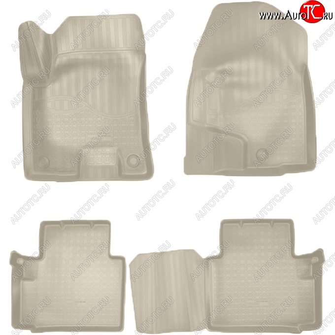 3 199 р. Коврики салонные Noplast (3D)  Haval H2 (2014-2021) (Бежевые)  с доставкой в г. Майкоп