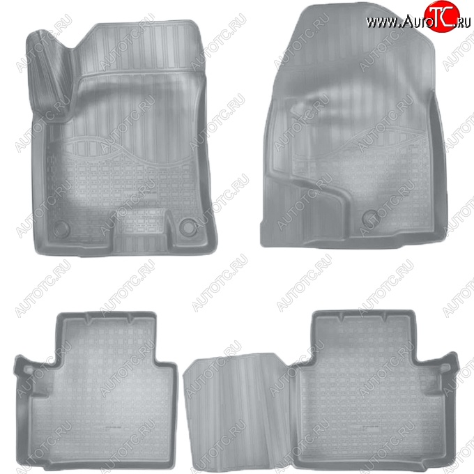 3 199 р. Коврики салонные Noplast (3D)  Haval H2 (2014-2021) (Серые)  с доставкой в г. Майкоп