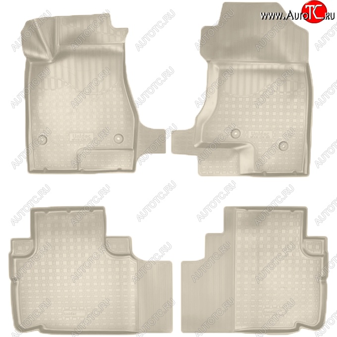 3 289 р. Коврики салонные Noplast (3D)  Haval H6 (2013-2020) (Бежевые)  с доставкой в г. Майкоп