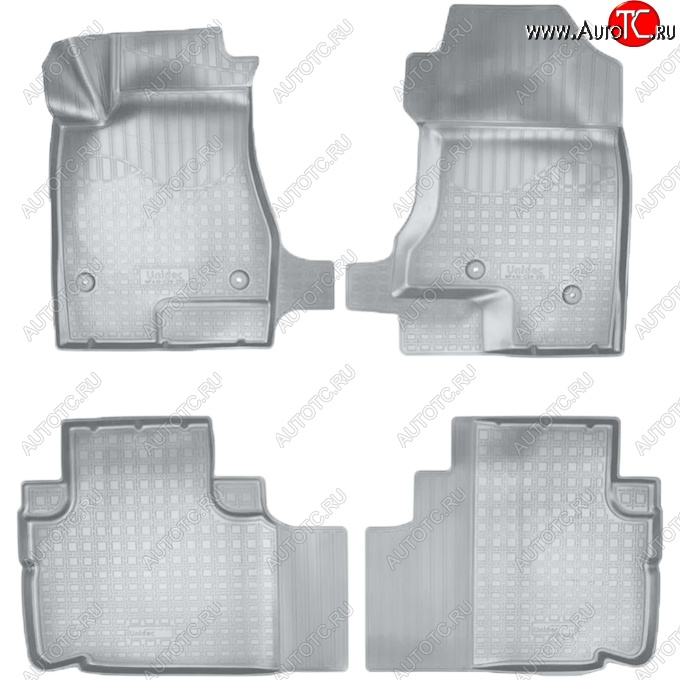 3 289 р. Коврики салонные Noplast (3D)  Haval H6 (2013-2020) (Серые)  с доставкой в г. Майкоп