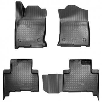 Коврики салонные Noplast (3D, 5 мест) Haval H9 (2017-2019) 1-ый рестайлинг (Черные)