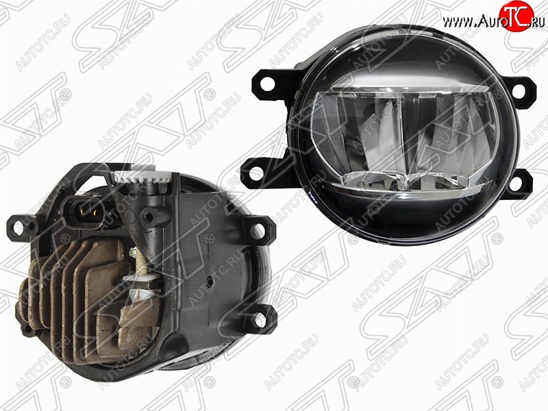 1 079 р. Правая противотуманная фара SAT (LED) Toyota Belta/Yaris XP90 седан (2005-2012)  с доставкой в г. Майкоп