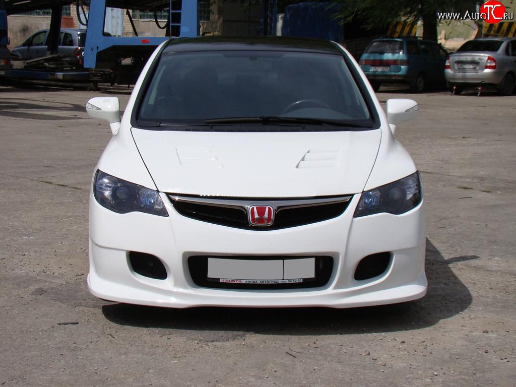 18 999 р. Передний бампер INGS Extreem  Honda Civic  FD (2005-2011) седан дорестайлинг, седан рестайлинг (Неокрашенный)  с доставкой в г. Майкоп