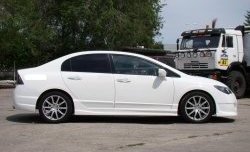 15 999 р. Пороги накладки INGS Extreem  Honda Civic  FD (2005-2011) седан дорестайлинг, седан рестайлинг (Неокрашенные)  с доставкой в г. Майкоп. Увеличить фотографию 2