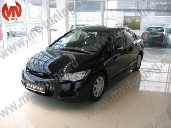 4 599 р. Решетка радиатора MUGEN  Honda Civic  FD (2005-2008) седан дорестайлинг (Неокрашенная)  с доставкой в г. Майкоп. Увеличить фотографию 5