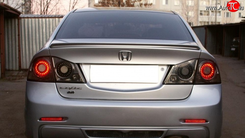 5 499 р. Лип спойлер Драйв  Honda Civic  FD (2005-2011) седан дорестайлинг, седан рестайлинг (Неокрашенный)  с доставкой в г. Майкоп