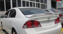 5 399 р. Спойлер M-VRS Honda Civic FD седан дорестайлинг (2005-2008) (Неокрашенный)  с доставкой в г. Майкоп. Увеличить фотографию 2