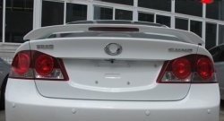 5 399 р. Спойлер M-VRS Honda Civic FD седан дорестайлинг (2005-2008) (Неокрашенный)  с доставкой в г. Майкоп. Увеличить фотографию 3