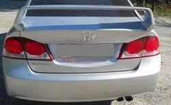 5 249 р. Спойлер Mugen-Style Honda Civic FD седан дорестайлинг (2005-2008) (Неокрашенный)  с доставкой в г. Майкоп. Увеличить фотографию 2
