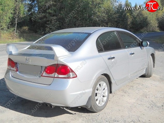 5 249 р. Спойлер Mugen-Style Honda Civic FD седан дорестайлинг (2005-2008) (Неокрашенный)  с доставкой в г. Майкоп