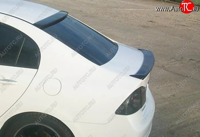 3 299 р. Лип спойлер Tuning-Sport  Honda Civic  FD (2005-2011) седан дорестайлинг, седан рестайлинг (Неокрашенный)  с доставкой в г. Майкоп