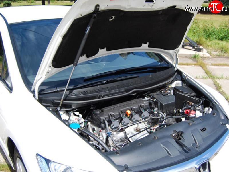 2 969 р. Упор капота Sport  Honda Civic  FD (2005-2011) седан дорестайлинг, седан рестайлинг  с доставкой в г. Майкоп
