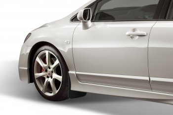 4 799 р. Брызговики передние Frosch Honda Civic FD седан дорестайлинг (2005-2008)  с доставкой в г. Майкоп. Увеличить фотографию 2